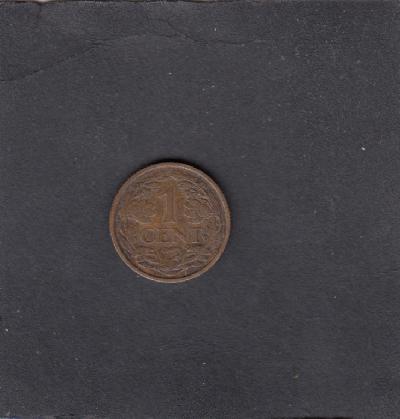 Beschrijving: 1 Cent WILHELMINA 